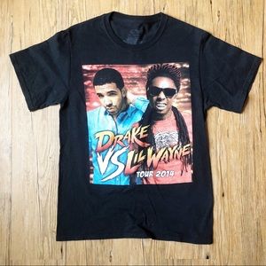Drake VS Lil Wayne Tour Merch 2014 Black Sz Small
